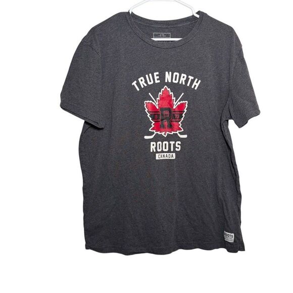 Roots T-Shirt Women's Large Gray Short Sleeve Canada True North Crew - Picture 1 of 7